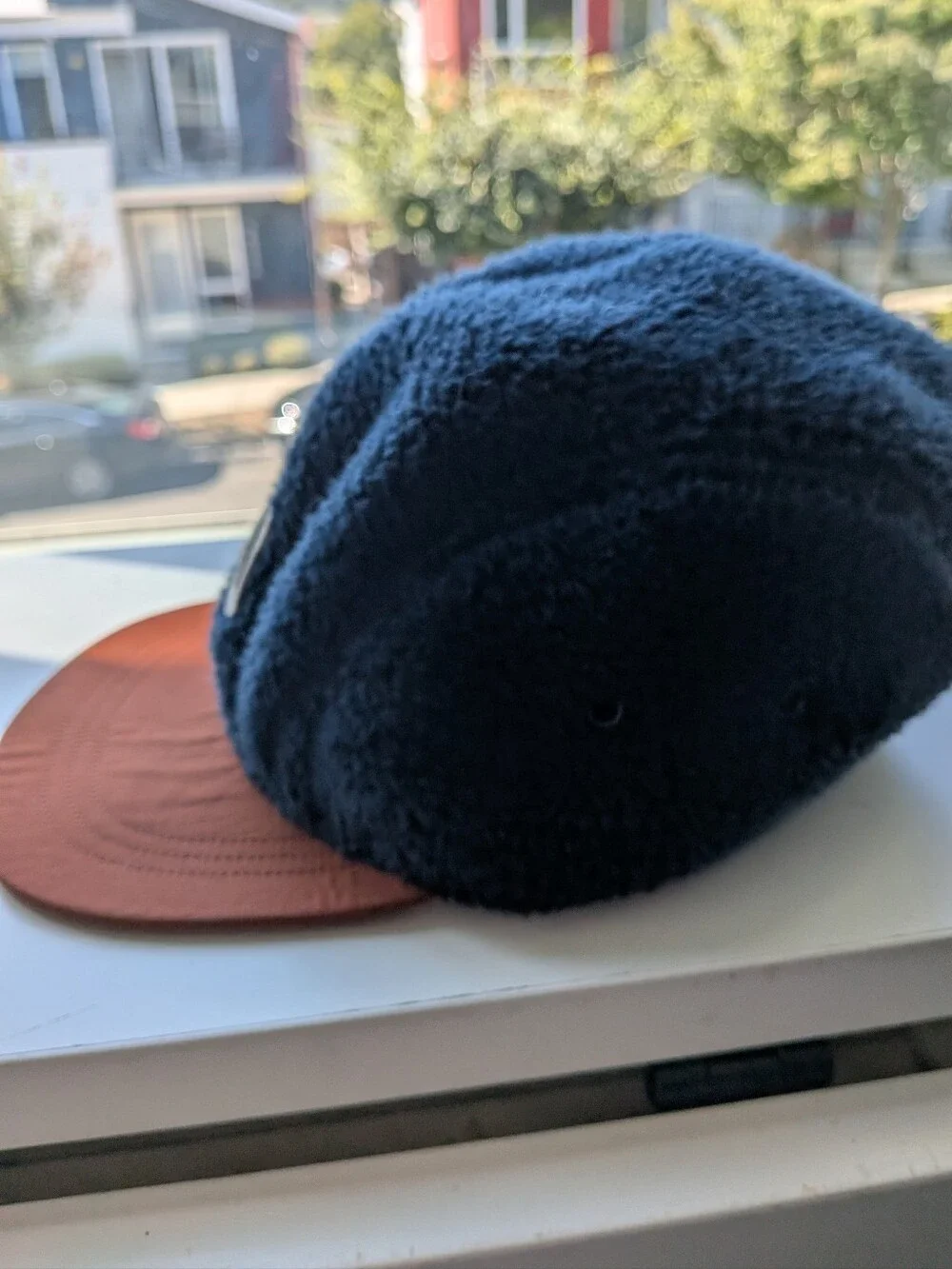 The North Face High-Pile Fleece 5-Panel Hat | Camper Cap Navy Rust